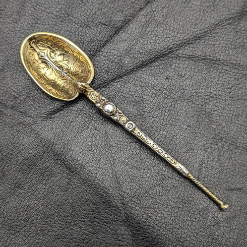 1936 年英國復古純銀帶註釋勺子 Mayes Mills